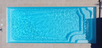 Réalisation avec notre piscine coque Bronx