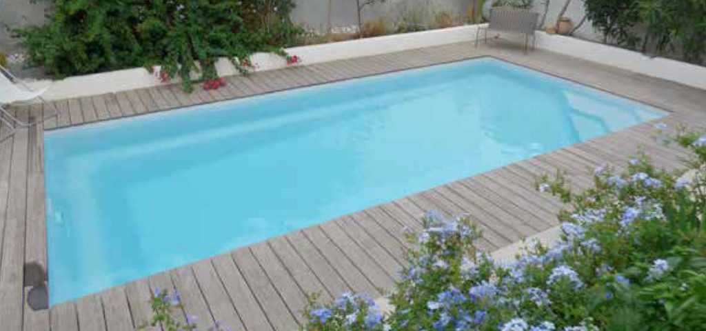 Réalisation avec notre piscine coque Brooklyn